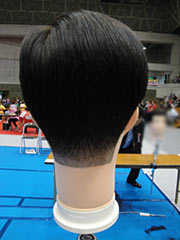 理容部門ミディアムカット銅賞（後）