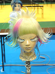 理容部門チャレンジアートヘア銀賞（前）