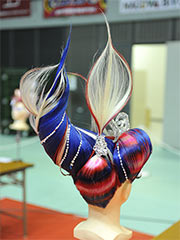美容部門チャレンジアートヘア銀賞（後）