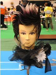 理容部門チャレンジアートヘア銅賞(前)