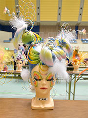 美容部門チャレンジアートヘア金賞(前)
