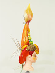 美容部門チャレンジアートヘア銀賞(後)