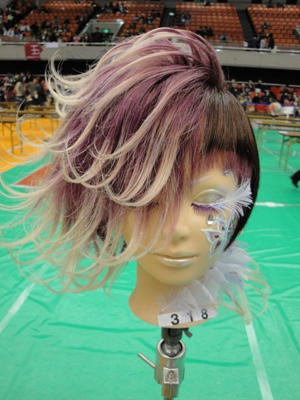 理容部門チャレンジアートヘア金賞